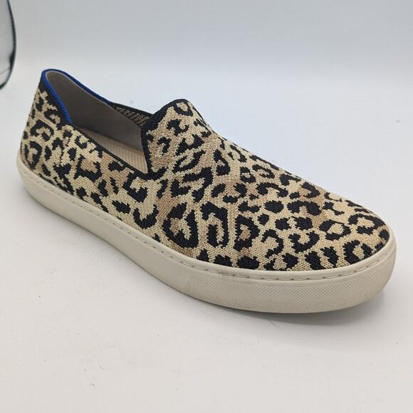 Rothy's Desert Camo Cat The Sneaker Print Slip On Loafer Sneaker Animal  8.5 - Picture 10 of 10